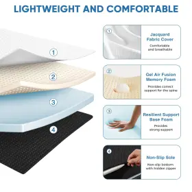 780374265884 OLIXIS Fold Memory Foam Mattress Floor Bed Fo #2