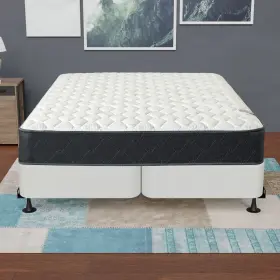 617092875555 ONETAN Wooden Box Spring Split Bed #2