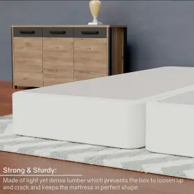 617092875555 ONETAN Wooden Box Spring Split Bed #3