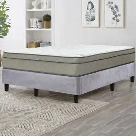 617092904446 ONETAN Mattress Platfrom Bed Set Ultra Mink King