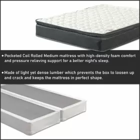 617092911864 ONETAN Pillow Top Pocket Coil Rolled #3