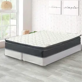 617092911901 ONETAN Pillow Top Memory Foam Pocket Coil