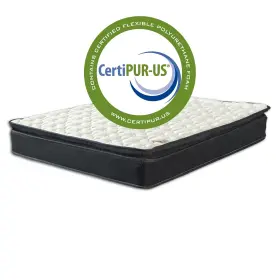 617092911963 ONETAN Pillow Top Memory Foam Pocket Coil King #3