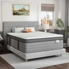 705353351709 ONLYLUCKY Queen Mattress Gel Memory Foam Hybrid