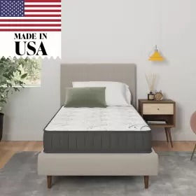 840301741659 OTTOMANSON Twin Mattress Box Firm Hybrid Impro