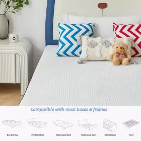 788934959501 OUUI Gel Memory Foam Twin Mattress Firm Bed #3