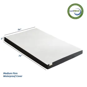 788934959525 OUUI Gel Memory Foam Mattress Firm Twin Bed #2
