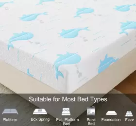 9043 OUUI Twin Queen Memory Foam Mattress Box Feel #3