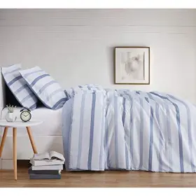 783048107862 PEM AMERICA Truly Duvet Set Twin Waffle Stripe #3