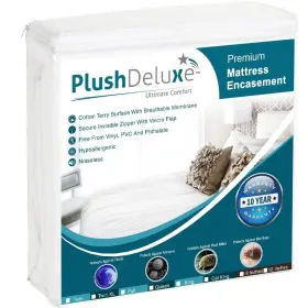 43-94MG-JI7I PLUSHDELUXE Twin Mattress Encasement Zippered