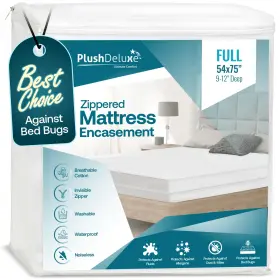 EC-FULL-9 PLUSHDELUXE Mattress Encasement Zippered Waterproof