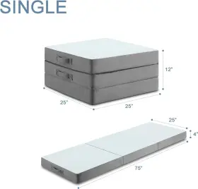 792105626581 POHARE Memory Foam Mattress Storage Bag #2