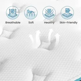 Lg-apsb POVIRT Twin Mattress Pocket Spring Hybrid Memory Foam #3