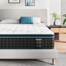 Lg-apsb POVIRT Queen Mattress Pocket Spring Hybrid Box Me