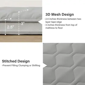 716035320906 PPOLCA Memory Foam Floor Mattress Futon Twin #3
