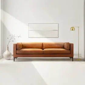 313094488419 PURE Poly Bark Argan Sofa Grain Aniline Italian