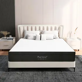 MATTRESS-B-10-Q PUCLOCE Queen Memory Foam Innerspring Box