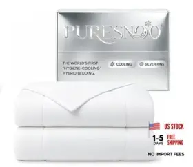 735942249124 PURESNOO Cooling Comforter Infused Blanket Queen