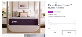 815068019877 PREMIER Restore Hybrid Firm King Mattress