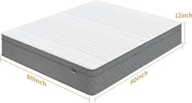 LB12Q-CA PURRJOYS Queen Cooling Gel Memory Foam Pocket Spring #3
