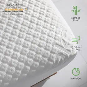 616361134980 REAKS King Waterproof Mattress Protector Rayon #2
