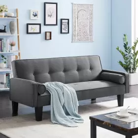791107175974 RECACEIK Futon Bed Convertible Love Seat Couch