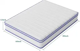 ZS-SP-02K RO REST ONLY King Mattress Memory Foam Pressure Wi #2