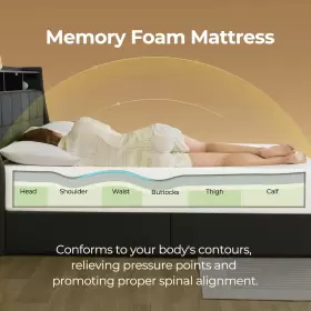 810142980630 ROLANSTAR Mattress Gel Memory Foam Box Fiber #3