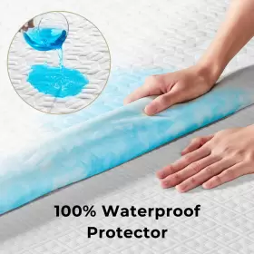 810142981002 ROLANSTAR Queen Mattress Waterproof Protector #2