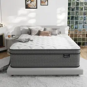 RB-10Q-B RUOYSUN Queen Mattress Hybrid Bed Box Gel Memory