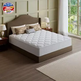 USCD12-153 RWAEZYBLUX Queen Mattress Hybrid Memory Foam Box