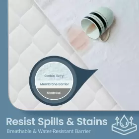 52443100000000000 SAFEREST Waterproof King Mattress Protector #2