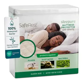 B0C7LZYYWQ SAFEREST Waterproof Queen Mattress Protector