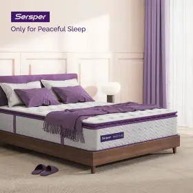 649226999073 SERSPER Memory Foam Hybrid Pillow Top Mattress #2
