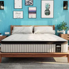 698746537951 SERSPER Memory Foam Innerspring Hybrid Mattress #2
