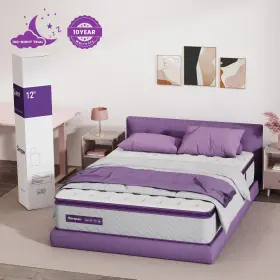 769293983703 SERSPER Memory Foam Innerspring Hybrid Mattress