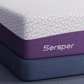 782003295422 SERSPER Twin Mattress Gel Memory Foam Box