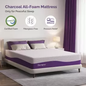 784300609612 SERSPER Twin Mattress Memory Foam Sleep #2