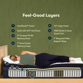 Q40HD SERTA King Icomforteco Quilted Hybrid Ultra Pillowtop #3