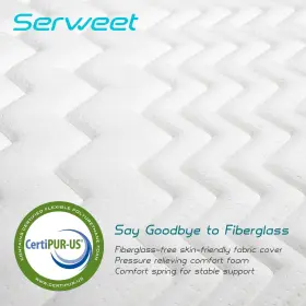 732262248943 SERWEET Memory Foam Hybrid Mattress