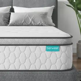 732262248967 SERWEET Queen Memory Foam Pocketed Spring Edge