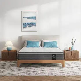744110226447 SERWEET Firm Memory Foam Euro Top Bed Box