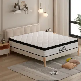 445026246200 SEVIETRA Queen Mattress Box Firm Feel Memory
