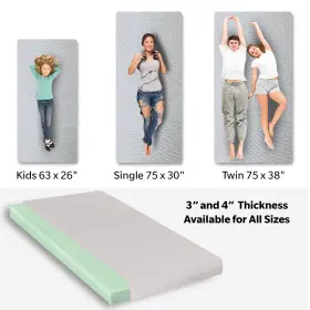 717331338060 SIAVONCE Memory Foam Camping Mattress Activities