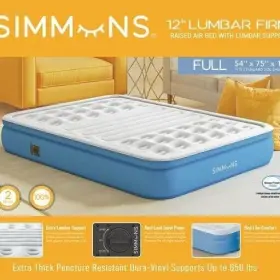 612650144395 SIMMONS Lumbar Firm Air Pump Mattress
