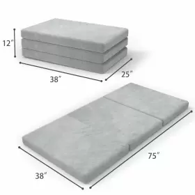 726312167247 SINWEEK Fold Memory Foam Folding Mattress #2