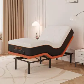 726084964853 SLEEP Bed Frame Gel Memory Foam Mattress Control