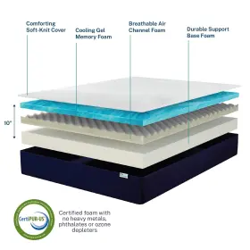 617014264627 SLEEP INNOVATIONS Marley Cooling Gel Memory Foam #3