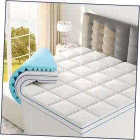 3PMF-1NPT-W-K SLEEP LAB Memory Foam Mattress Topper King