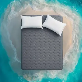 840199213160 SLEEP ZONE Queen Cooling Mattress Protector